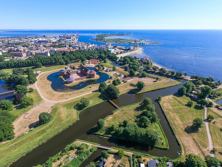 410 Flygbild Landskrona slott Citadellet