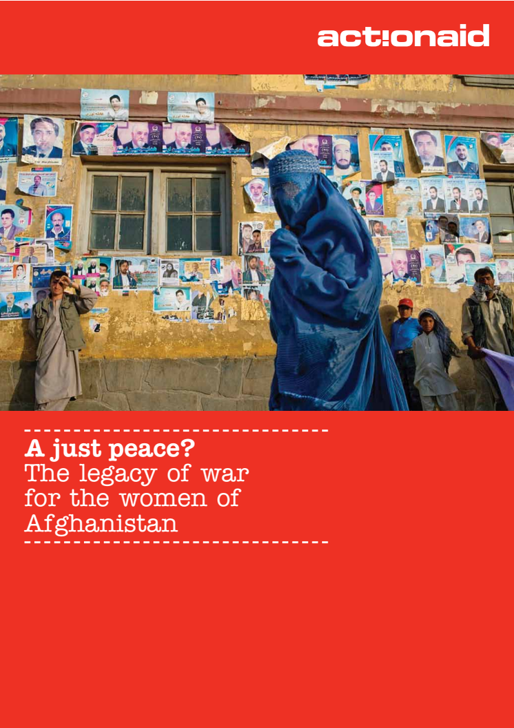 A just peace? Rapport från ActionAid om livet som kvinna i Afghanistan