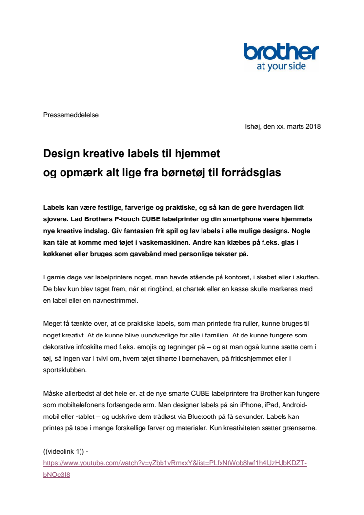 Design kreative labels til hjemmet og opmærk alt lige fra børnetøj til forrådsglas