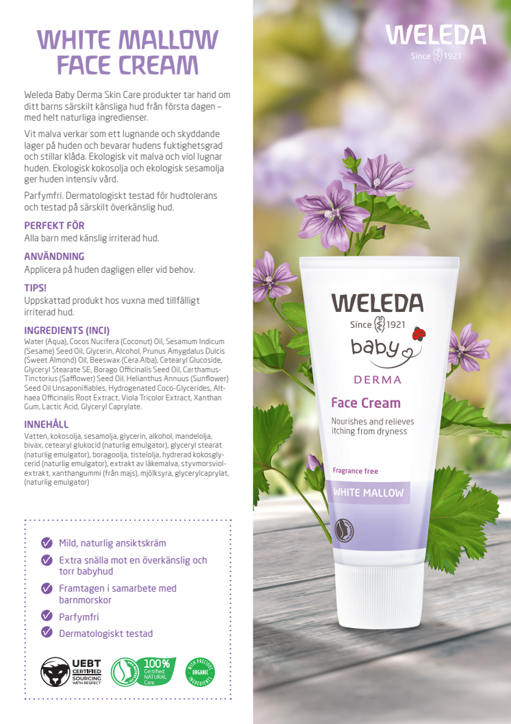 White Mallow Face Cream