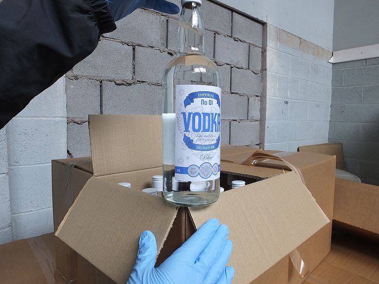 HMRC seize fake vodka in Aintree, Liverpool