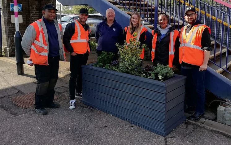 Harlington station garden event