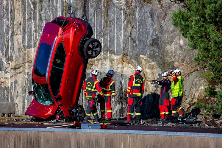 Volvo Cars kollisionstest fald fra 30 meter