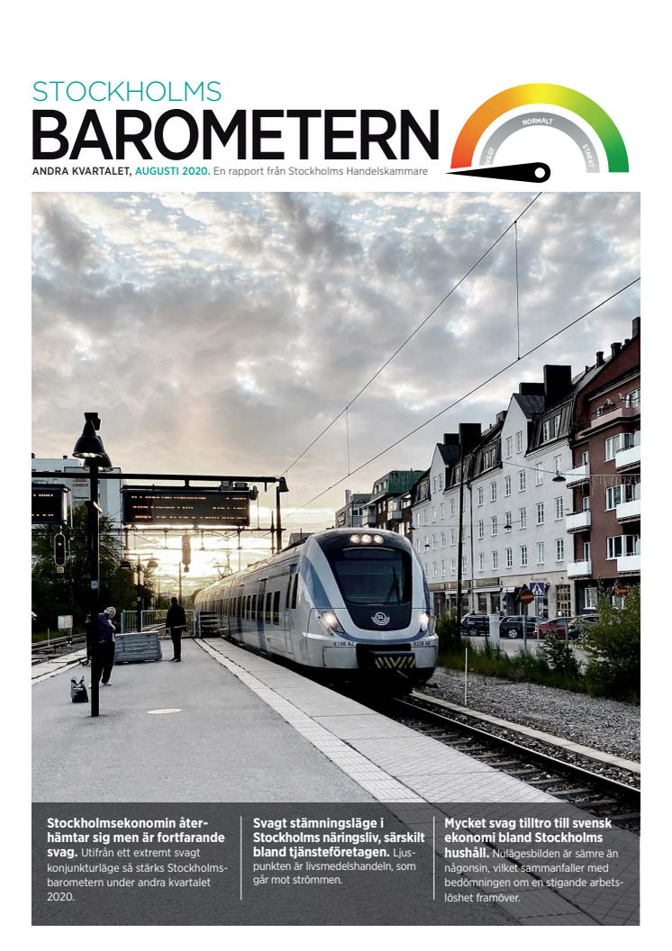 Stockholmsbarometern, kvartal 2 år 2020