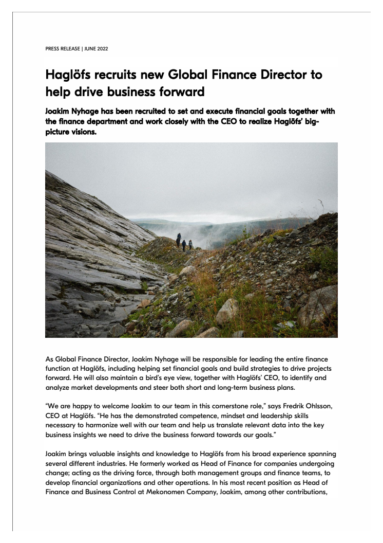 Haglöfs recruits new Global Finance Director to help drive business forward June 2022.pdf