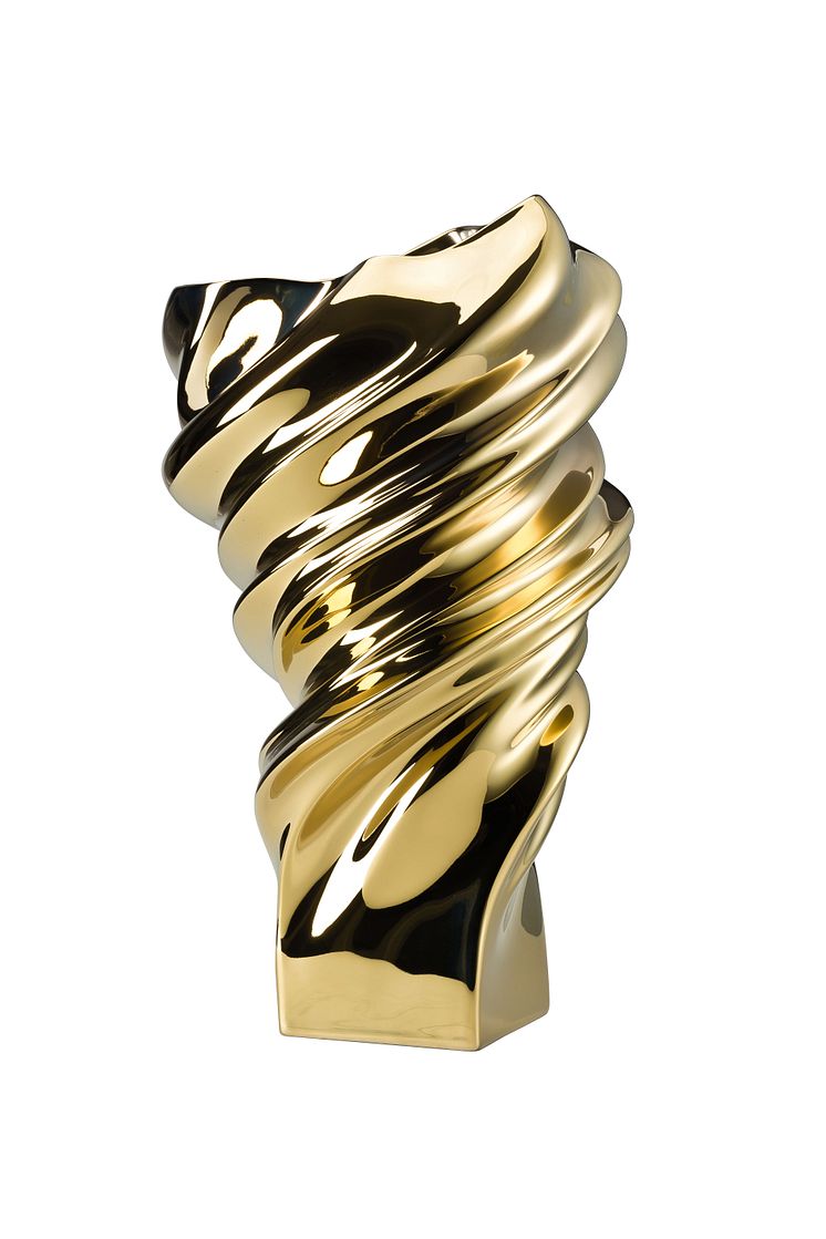 R_Squall_Gold titanium_Vase 32 cm