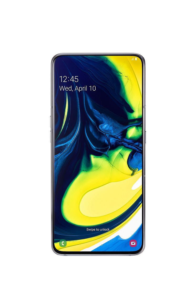 Galaxy A80_Ghost_White_front