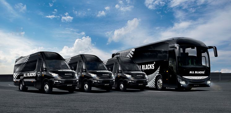 Iveco transporterer World Champion All Blacks 