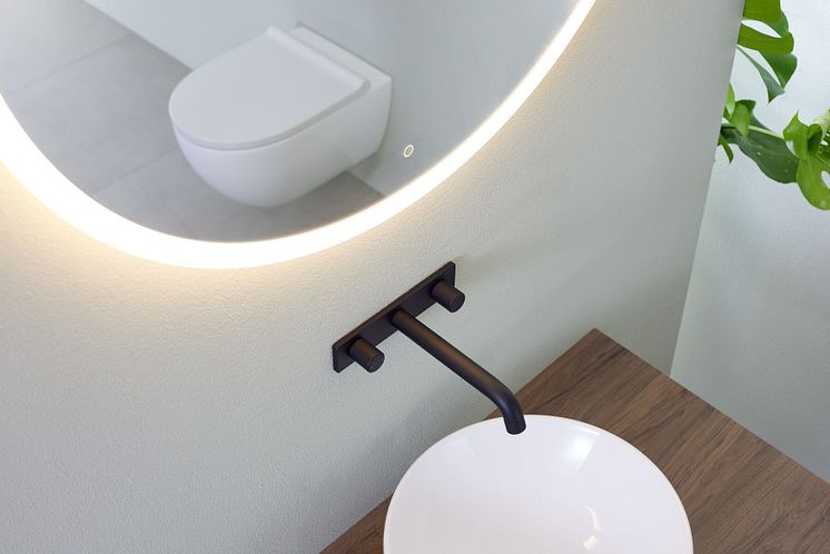 2023_ acanto wall-hung wc with turboflush_option mirro round_light on_ variform washbasin_hickory furniture_Big Size