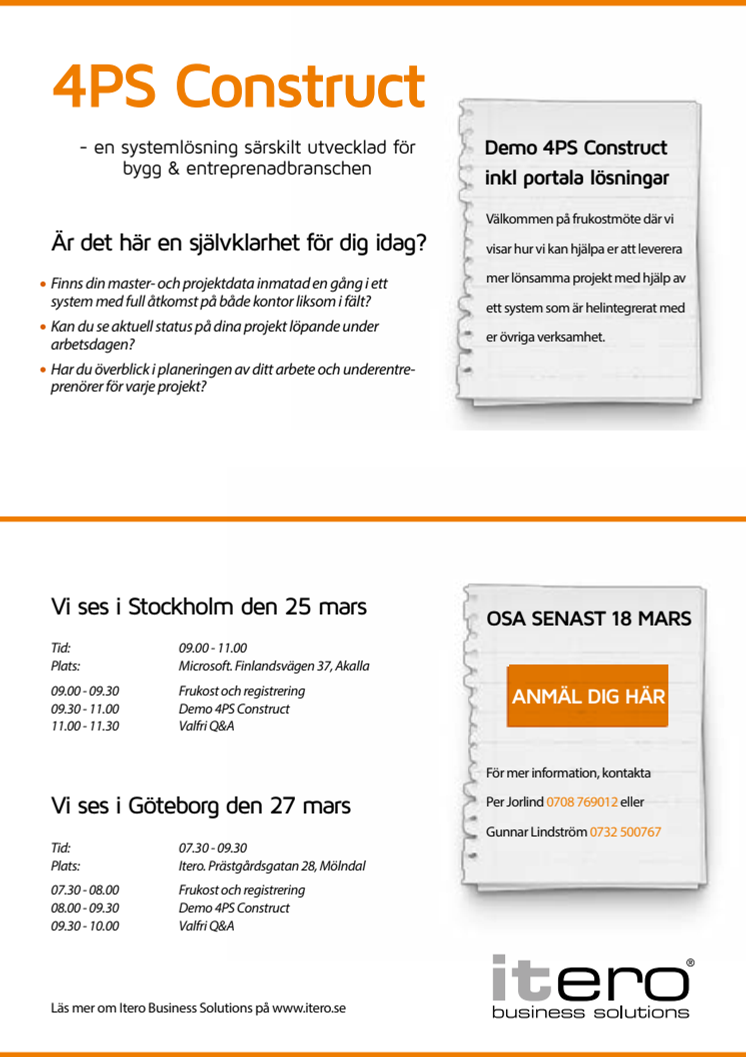 Full kontroll över alla delar i dina projekt? 