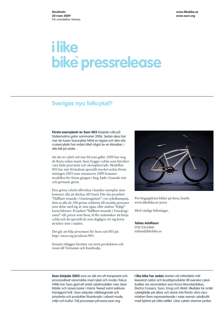 Sveriges nya folkcykel
