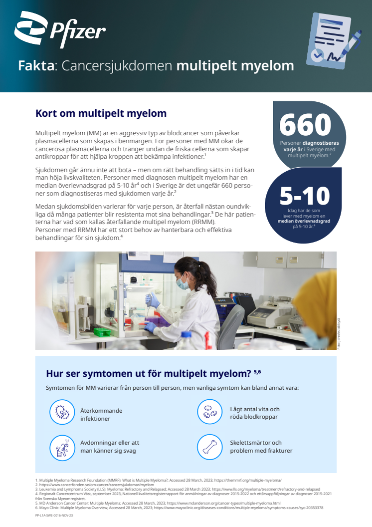 Faktablad om multipelt myelom