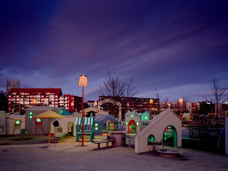 Kvällsbild Hyllievångsparken