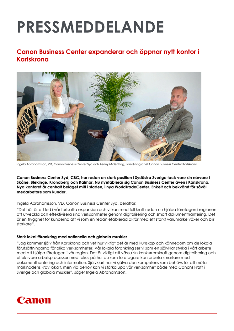 Pressmeddelande_Canon_Canon Busniness Center expanderar till Karlskrona 211006.pdf