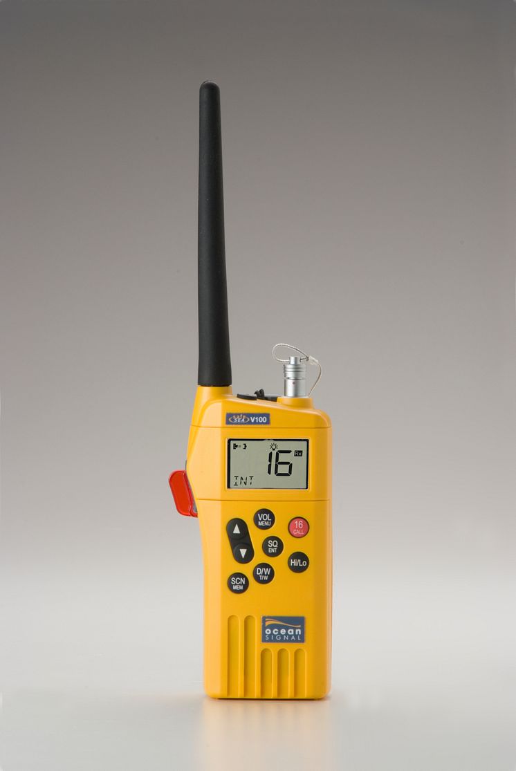 Hi-res image - Ocean Signal - Ocean Signal's SafeSea V100 VHF handheld radio