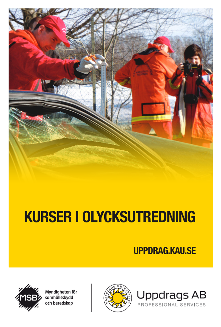 Uppdragsutbildningar i olycksutredning vid Karlstads universitet