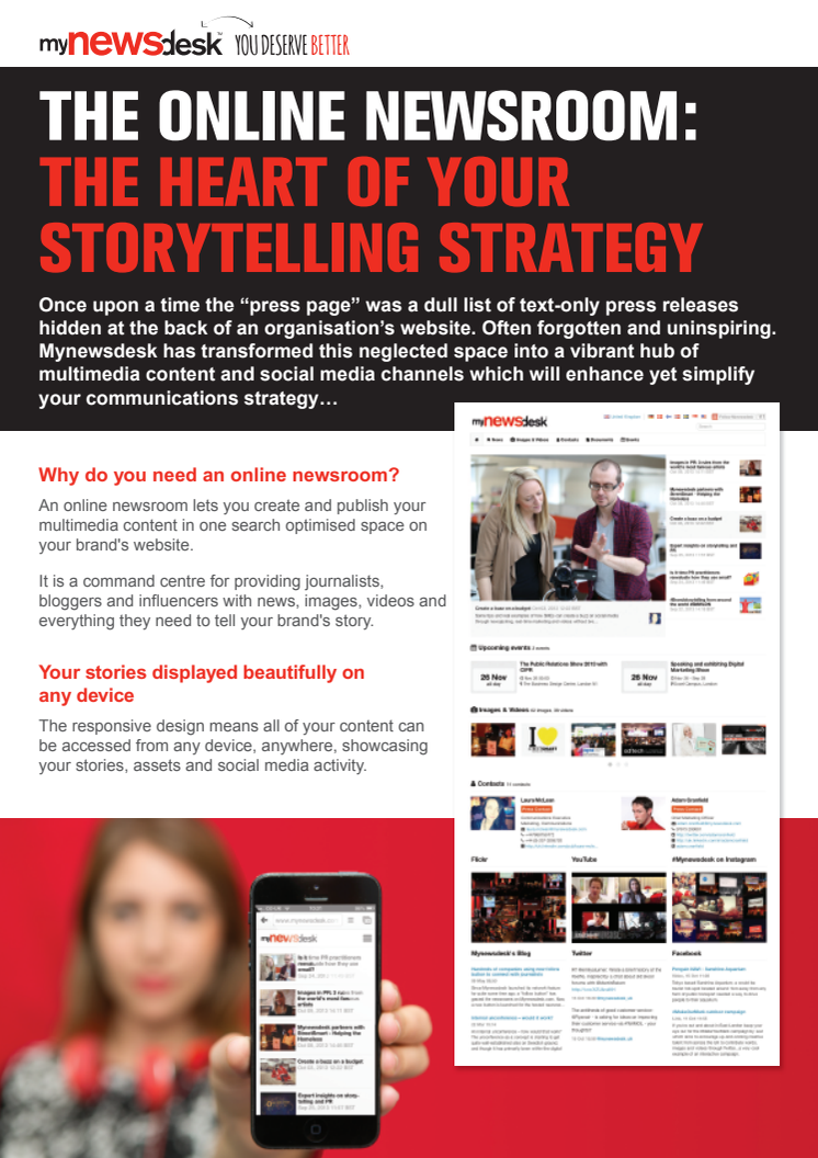 The online newsroom: the heart of your storytelling strategy 