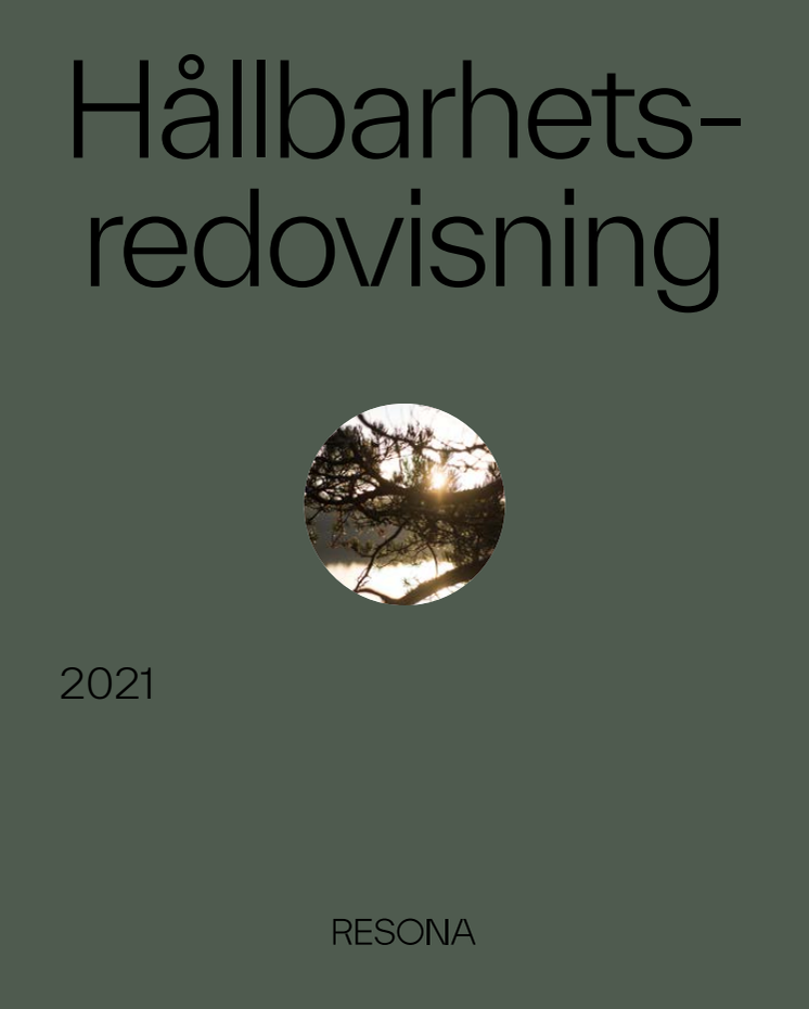 Resonas hållbarhetsredovisning 2021