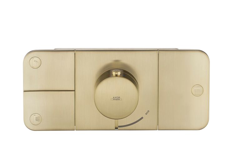 Axor One_Thermostat_Brushed_Brass