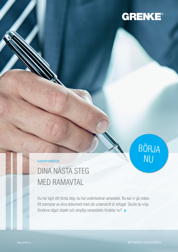 GRENKE Master Lease Agreement , Ramavtal Sverige.