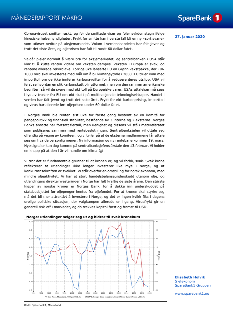 Makrorapport januar 2020: Virusfrykt sprer seg