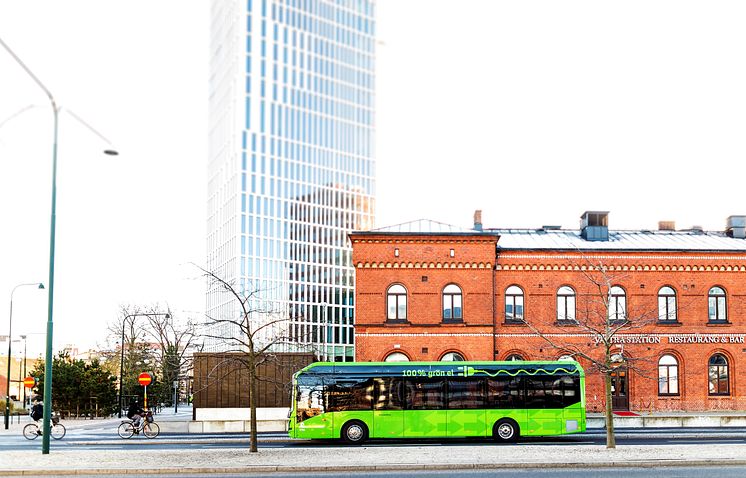 Elbuss utanför Malmö C