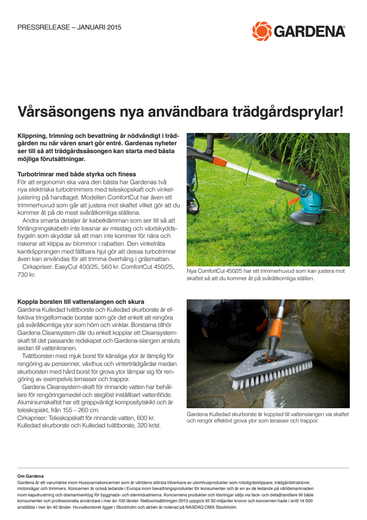 Vårsäsongens nya användbara trädgårdsprylar!