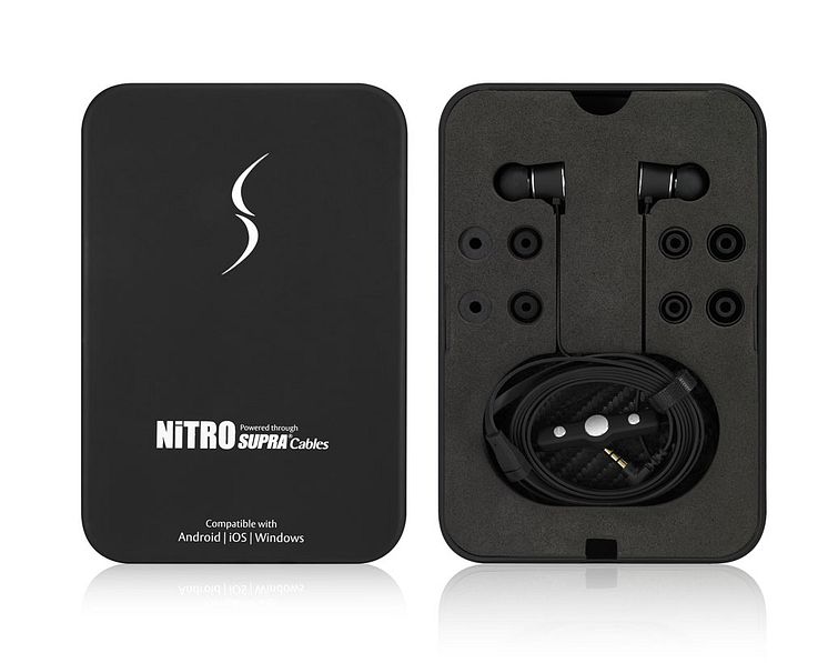 SUPRA NiTRO in-ear black inside packshot