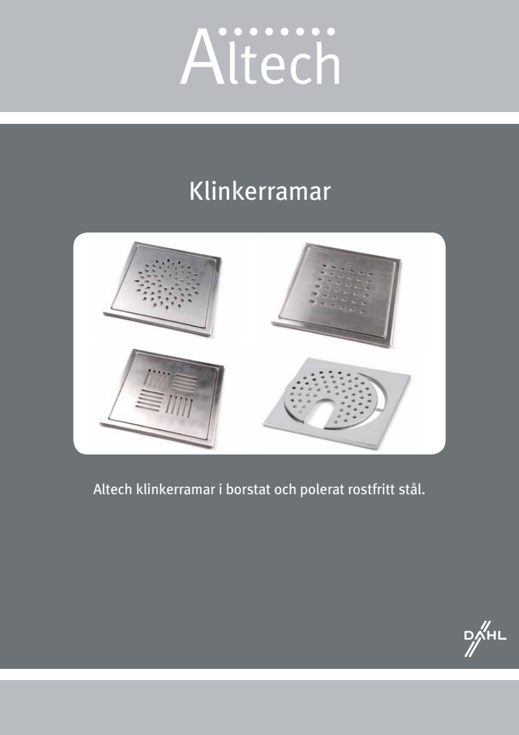 Altech klinkerramar - Produktblad