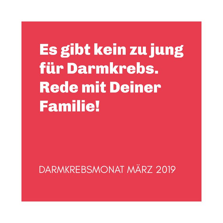 Darmkrebsmonat März 2019