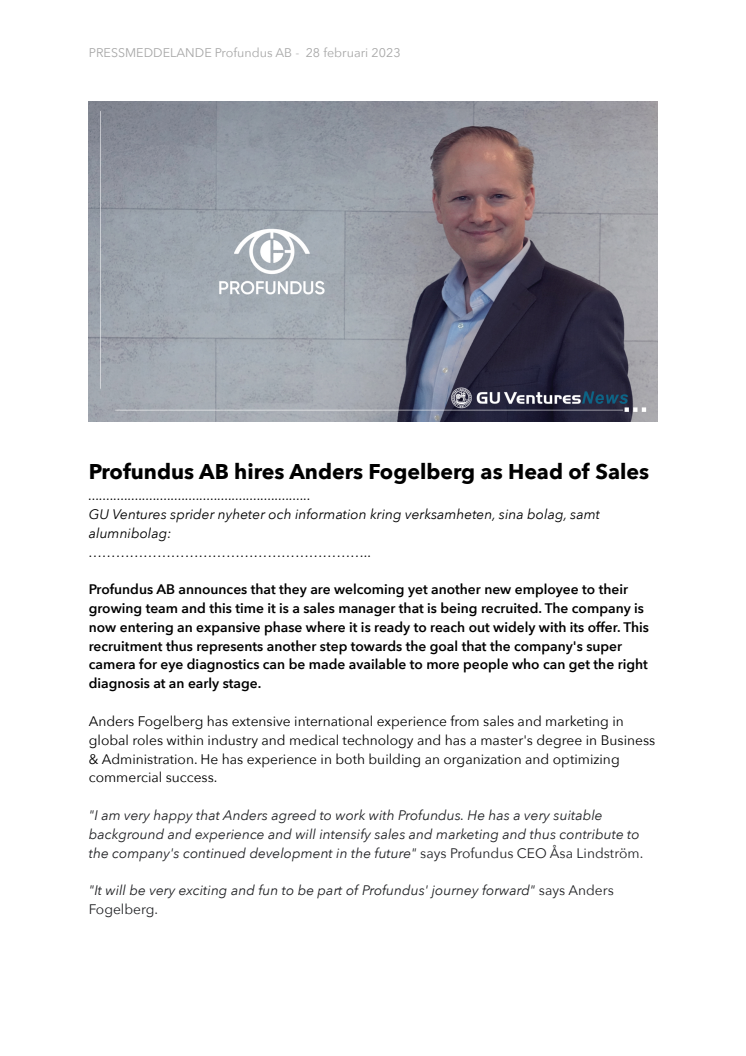 News Profundus hires Anders Fogelberg as Head of Sales .pdf
