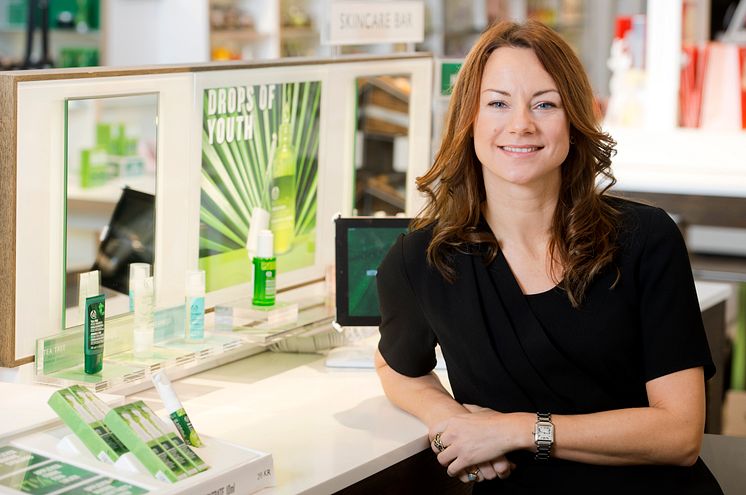 Cecilia Sahlin, VD The Body Shop Sverige