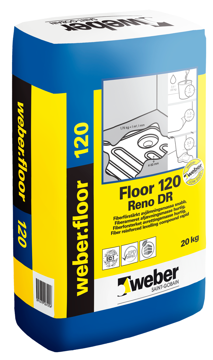 weber.floor 120 Reno DR - förpackningsbild