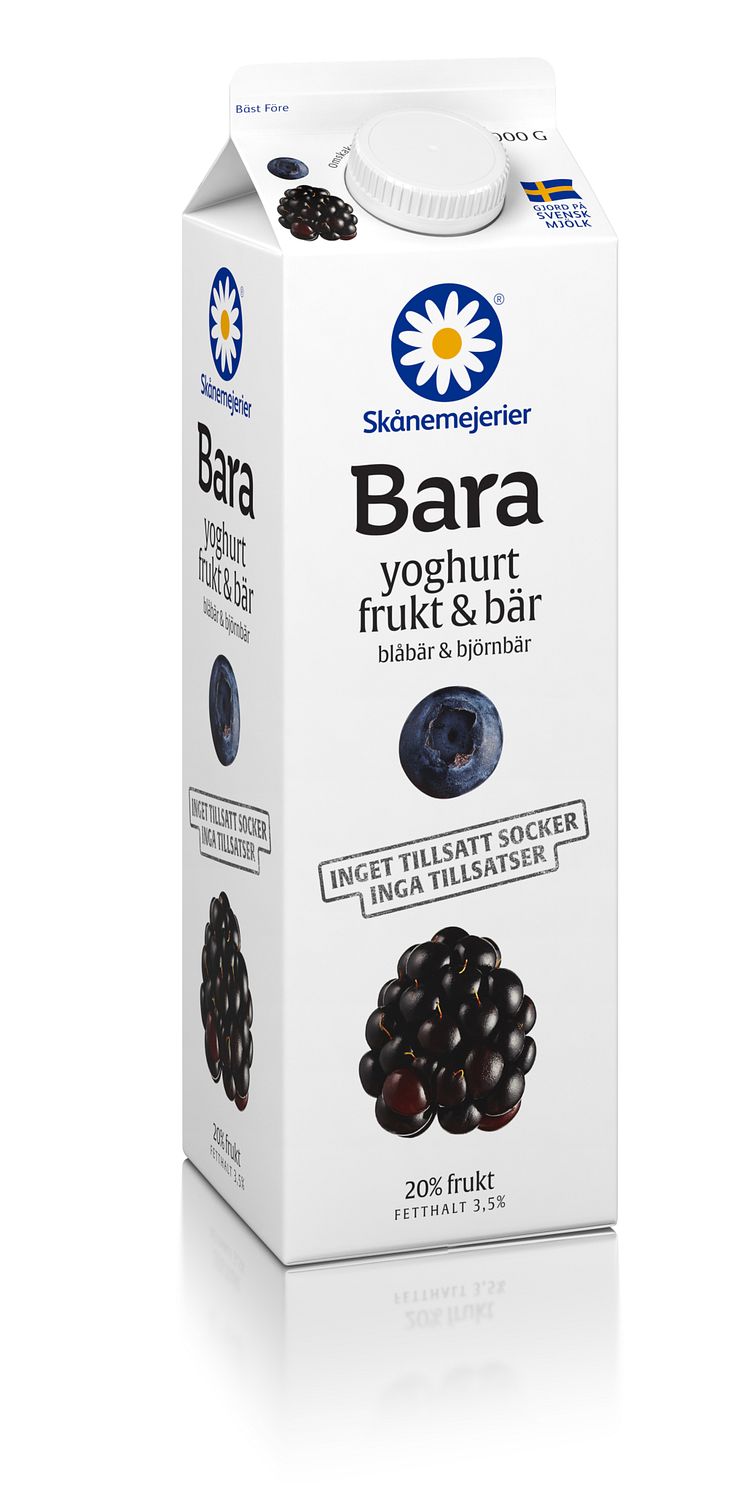 Bara yoghurt frukt & bär, blåbär & björnbär