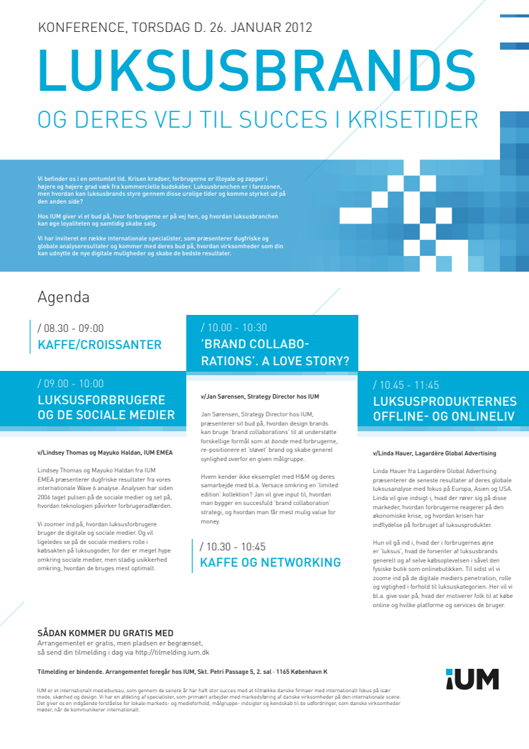 IUM afholder konference om luksusbrands og deres vej til succes i krisetider