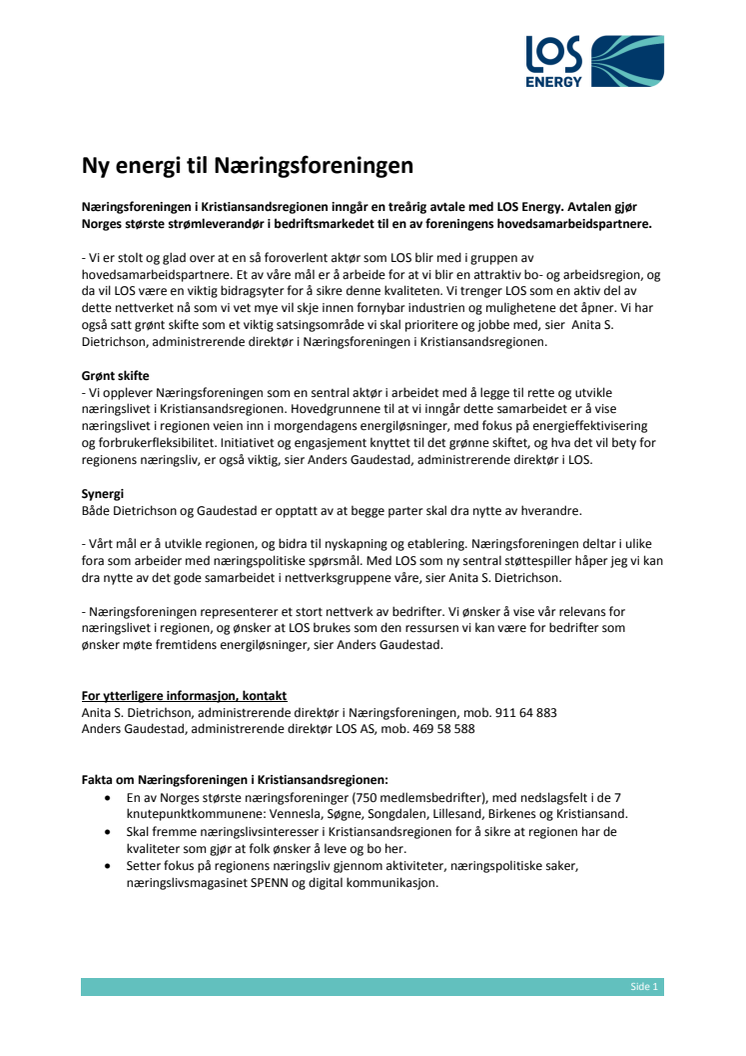 Ny energi til Næringsforeningen