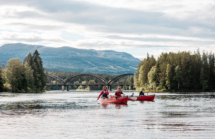 Padling på elva