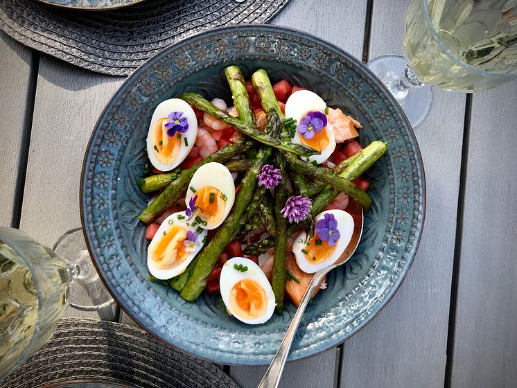 Sallad med ägg