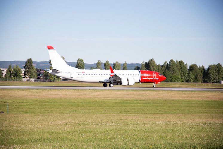 Norwegians första 737 MAX