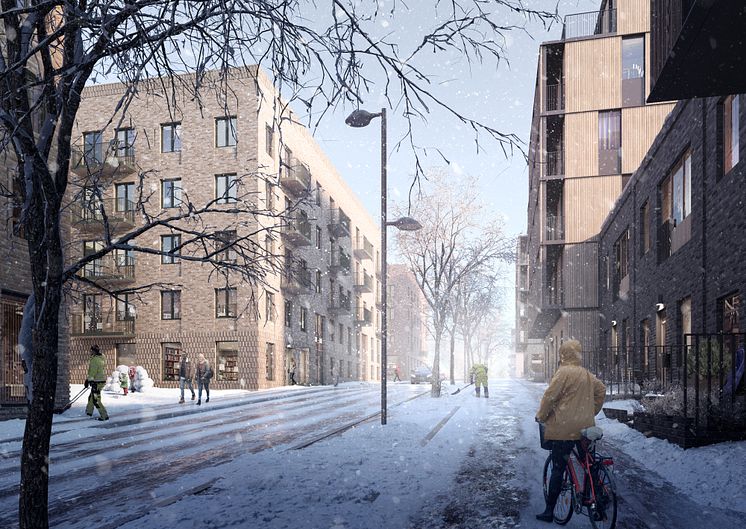 Vy över kvarteret Lillholmen. Foto: Olof Eriksson 