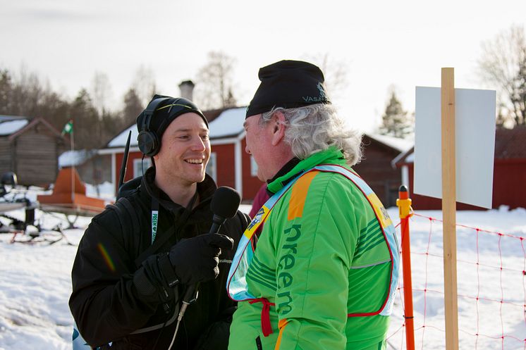 Intervju av Vasaloppsåkare i Tällberg