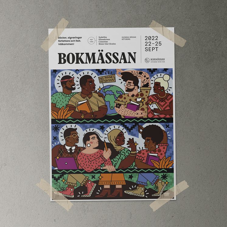 Poster Bokmässan 2022_Illustratör Karabo Poppy