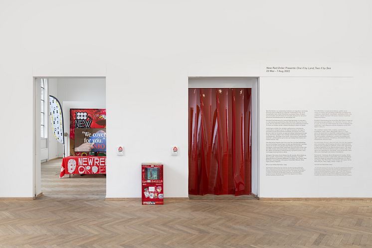 Installation view, New Red Order Presents: One if by Land, Two if by Sea, Kunsthal Charlottenborg, 2022.