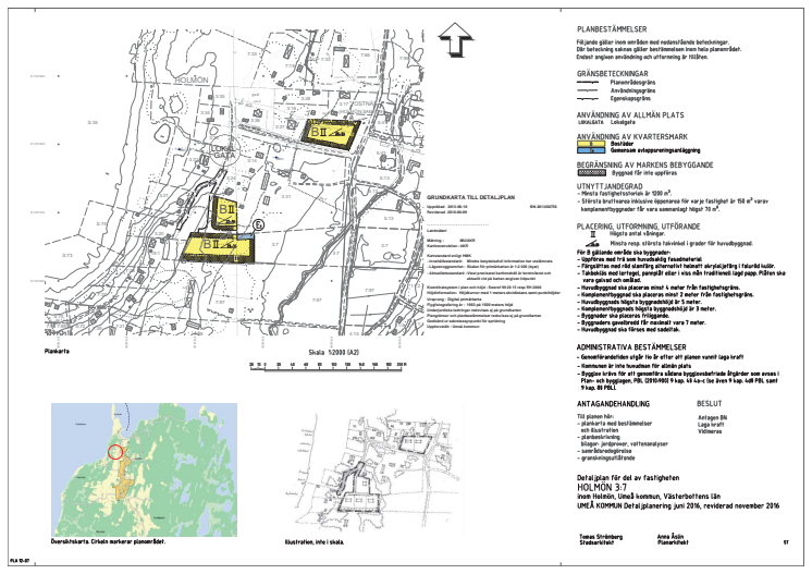Planbestämmelser Holmön 3:7