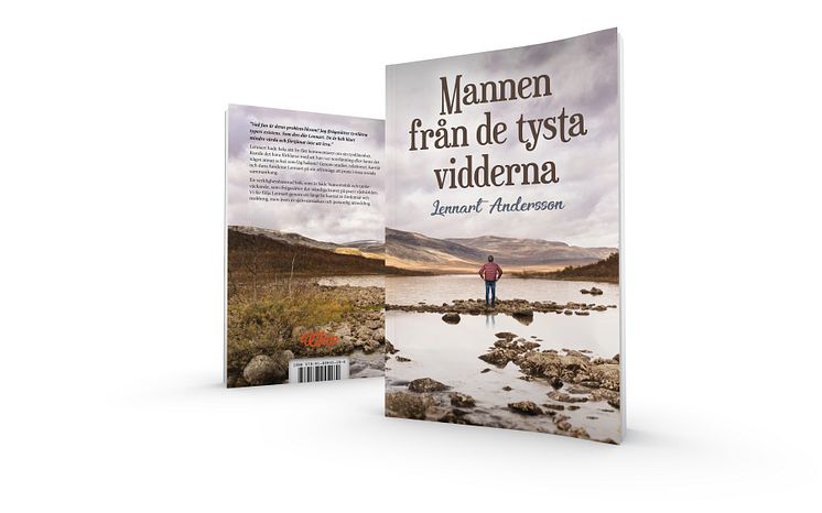 Mannen från de tysta vidderna, omslag, 3D, fram- och baksida