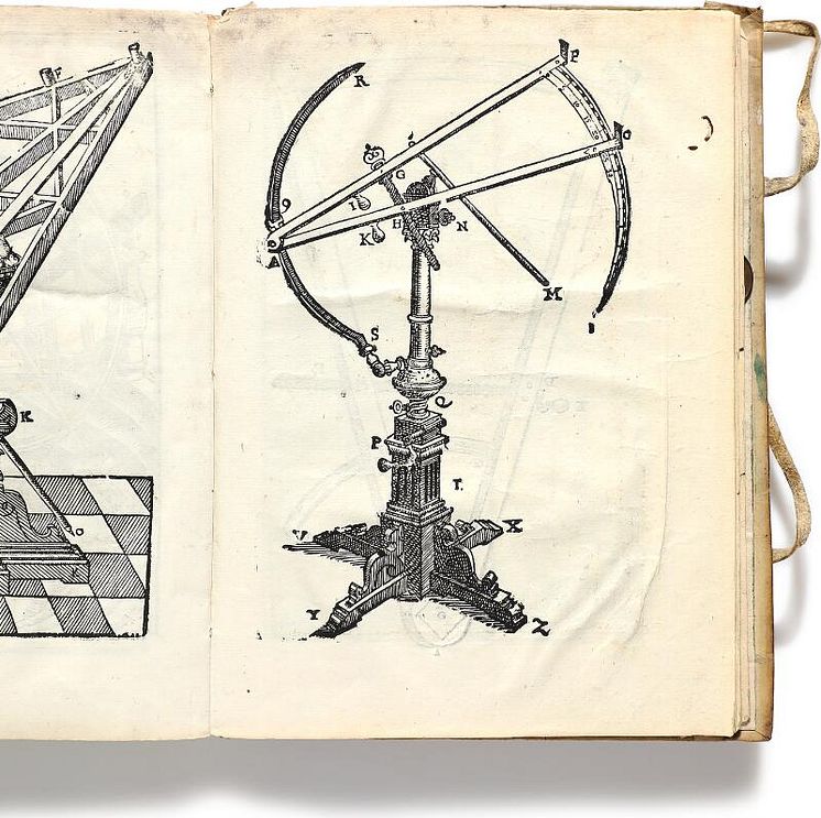 Tycho Brahes, Icones instrumentorum, 1596. Træsnit.