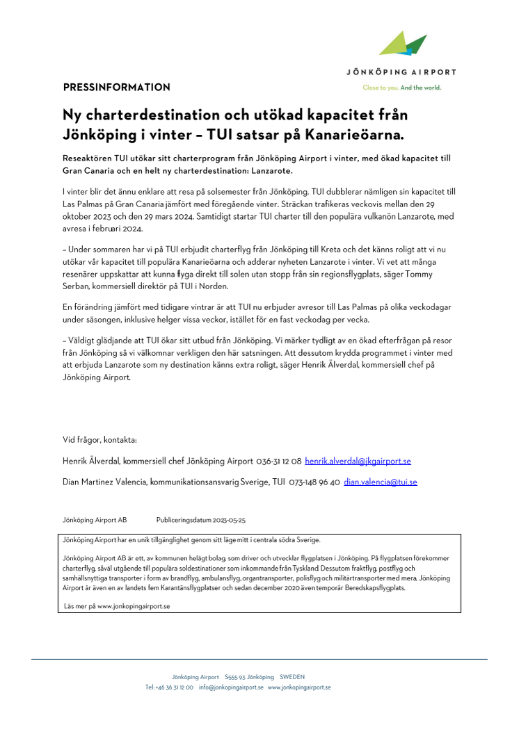 Ny charterdestination och utökad kapacitet från Jönköping i vinter – TUI satsar på Kanarieöarna.pdf