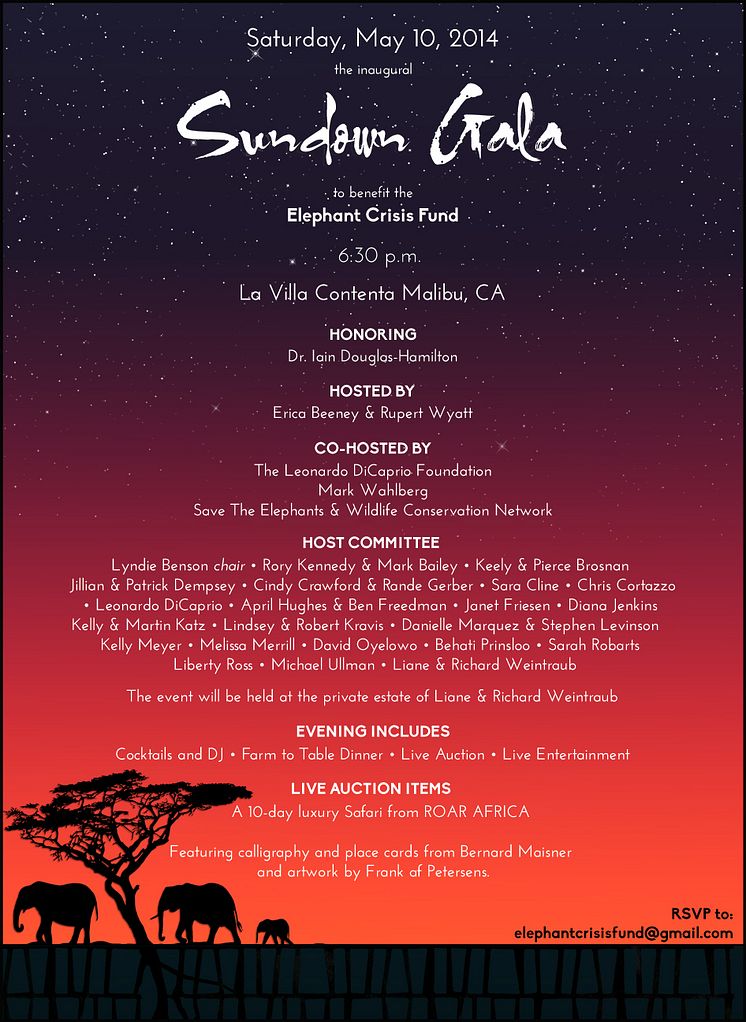 Sundown Gala i Malibu, Kalifornien