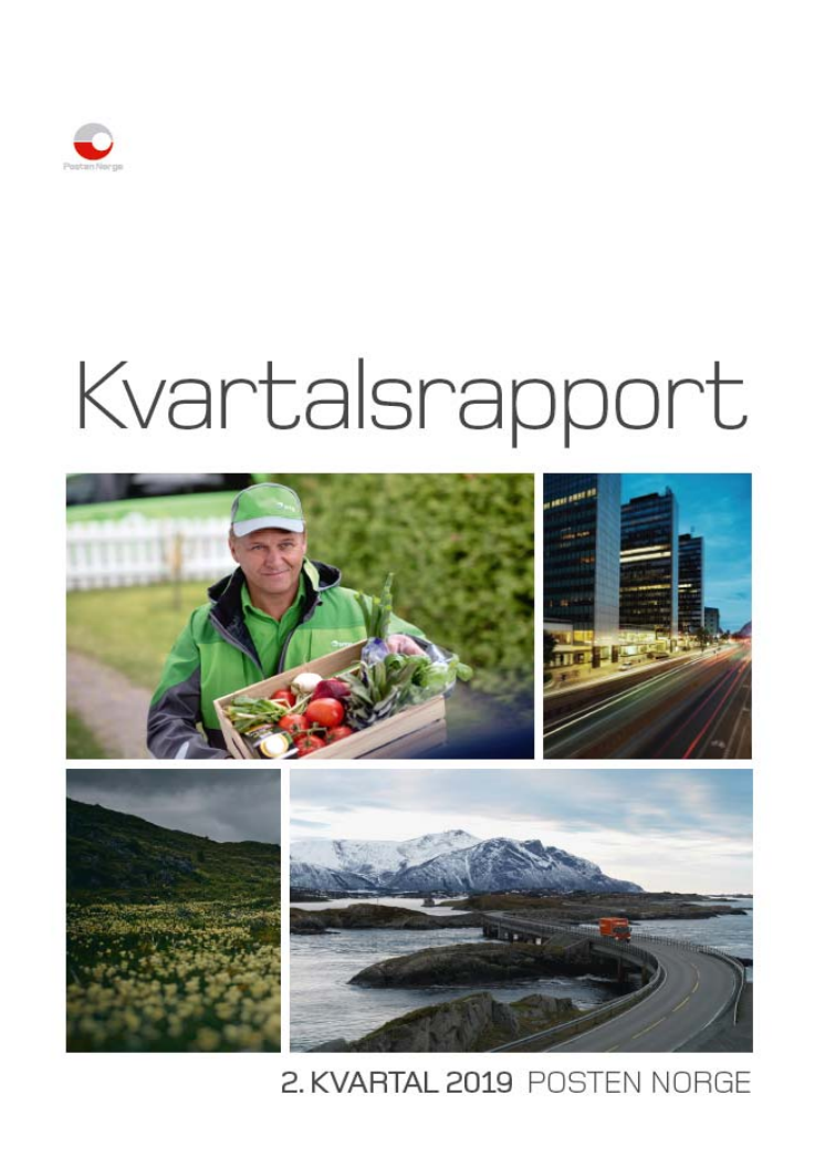 Kvartalsrapport Posten Norge Q2-2019