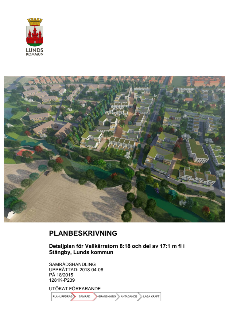 Planbeskrivning för Stångby söder